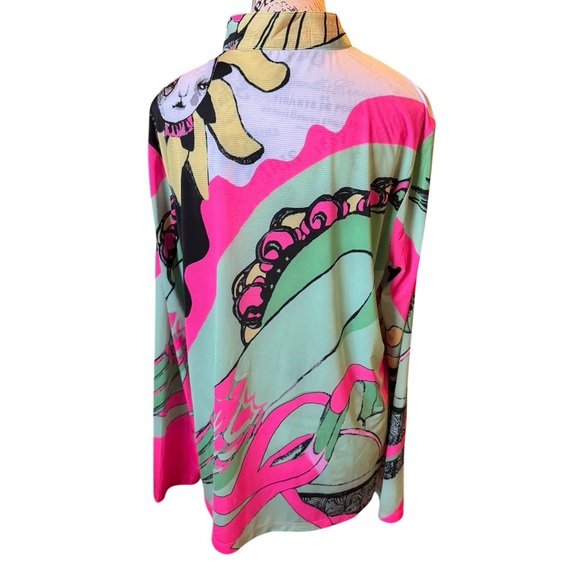 Jamie Sadock Sunsense Yum Yum Print Top Size XL - Picture 4 of 8